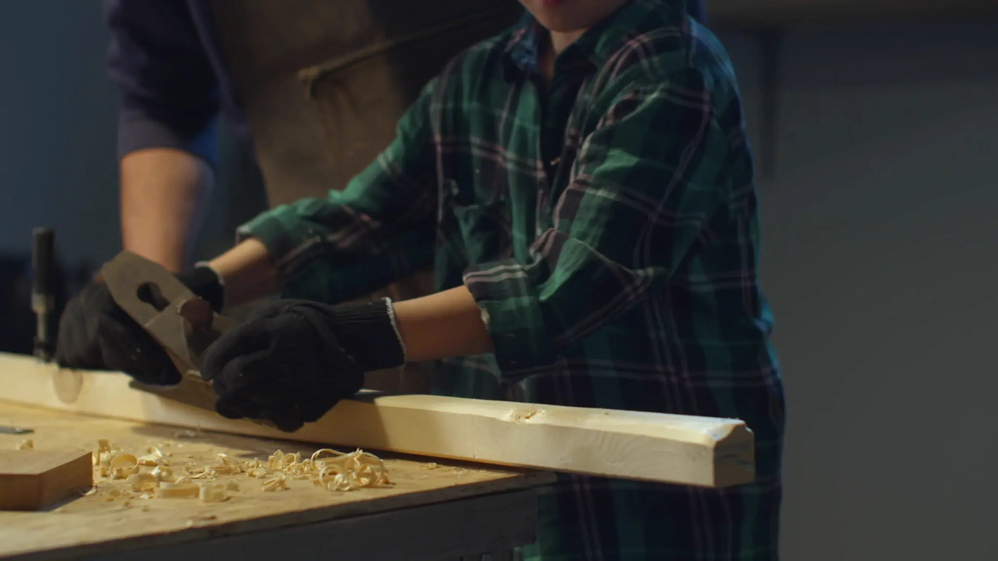 A professional carefully laying out tools and materials before beginning a home improvement project, illustrating the power of thorough preparation.