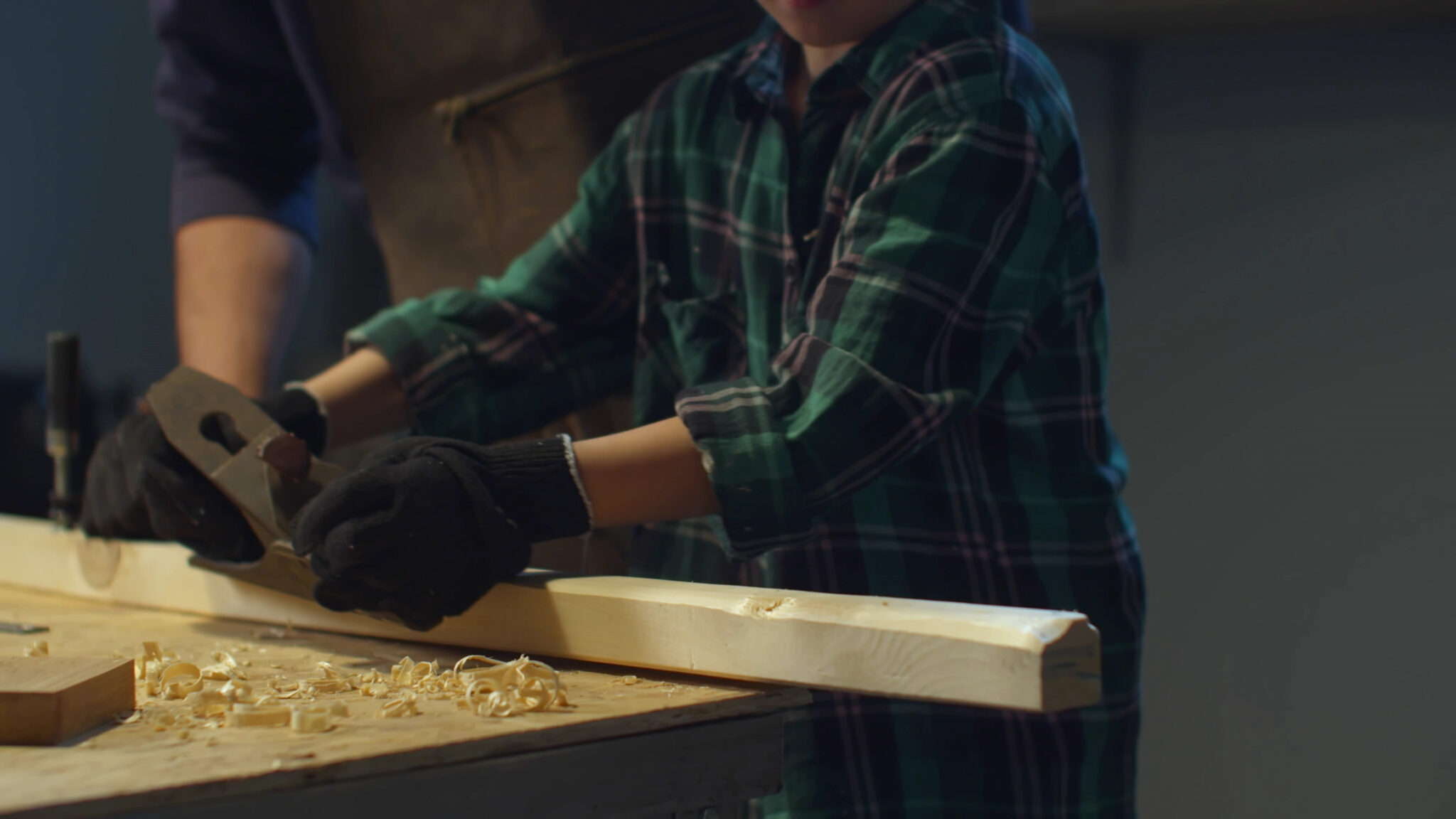 A professional carefully laying out tools and materials before beginning a home improvement project, illustrating the power of thorough preparation.
